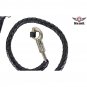 Black Leather Get Back Whip For Motorcycles