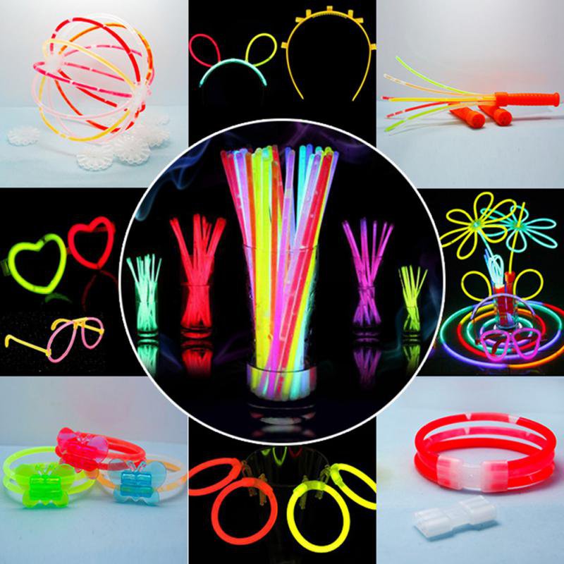 50 Pcs Glow Sticks Party Fluorescent Neon