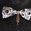 Black & Gold skull bow