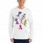 Unisex Long Sleeve T-shirt with Funny Monsters MADE IN USA