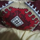Hand-embroidered pillows Red Blooming Antique
