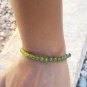 Olive Green Bracelet, Handmade, Stretchy, Unisex, one of a Kind, Zebra Jaspers, Gemstones