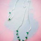 Handmade Green aventurine and sterling silver necklace