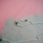 Handmade Green aventurine and sterling silver necklace