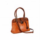Lucy Croco Embossed Leather Bag by Marc Chantal