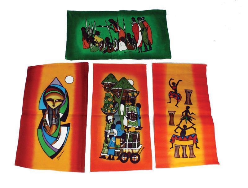 Batik Hand Paintings (Set of 4)