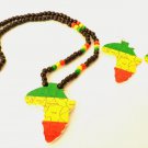 Countries of Africa Map Necklace & Earring Set