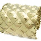 2.75" Gold Quilted Cuff Bracelet (Minor Damage)
