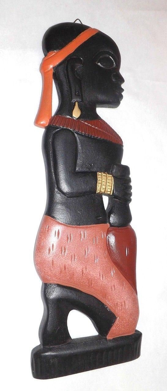 12" Maasai Girl Wall Plague
