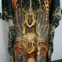 Tiger/Leopard Print Embellished Kaftan Dress (Size XL)