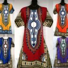 Traditional African Print Dashiki Dresses-Free Size