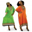 Traditional Print Kaftan w/Headwrap