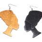 3" Wooden Silhouette Earrings