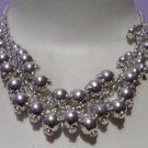 Silver Scattered Multi-Beaded Necklace