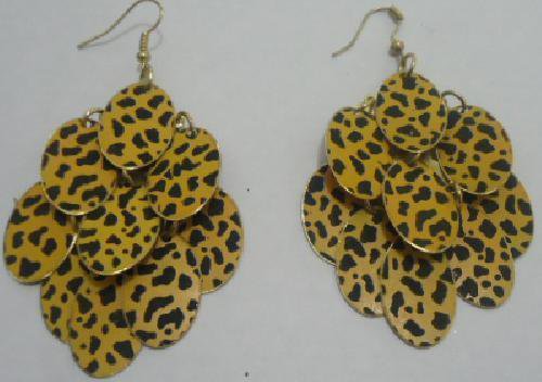 Leopard Pendant Dangle Earrings