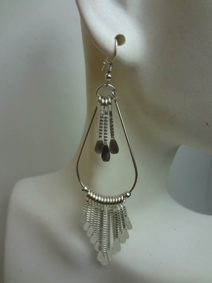 Big Tail Feather Hoop Earrings