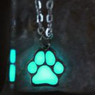 Luminous Necklace Cat lovers The cat dog paw GLOW in the DARK