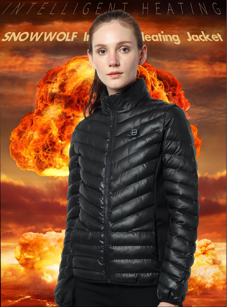 Women's Slim-Fit Heated Jacket - Black (Size Small)