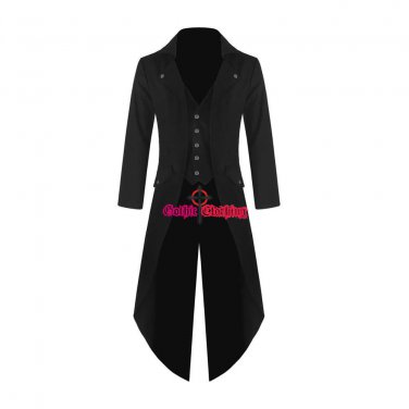Banned Men Steampunk Victorian TailCoat Jacket
