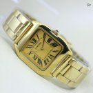 Cartier Tank Watch Gold Watches Ladies Womens 32 mm Quartz Stainless Steel.