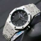 Audemars Pigeut Royal Oak Watch Mens Silver Black 42 mm Stainless Steel