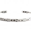 925 Sterling Silver adjustable Cuff bangle Ethnic Bracelet with beads handmade
