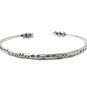 925 Sterling Silver adjustable Cuff bangle Ethnic Bracelet with beads handmade
