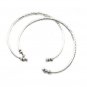 925 Sterling Silver adjustable Cuff bangle Ethnic Bracelet with beads handmade