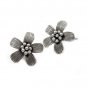 925 Sterling Silver dangle Handmade Flower Earrings Ethnic Vintage Hippie GypsyÂ