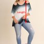 UMGEE OMBRE PLUS SIZE COLD SHOULDER TUNIC TOP, NAVY & ASH COLORS, XL, 1XL, 2XL