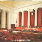 Washington DC – U.S Supreme court – Court Room – 1950s unused chrome Postcard