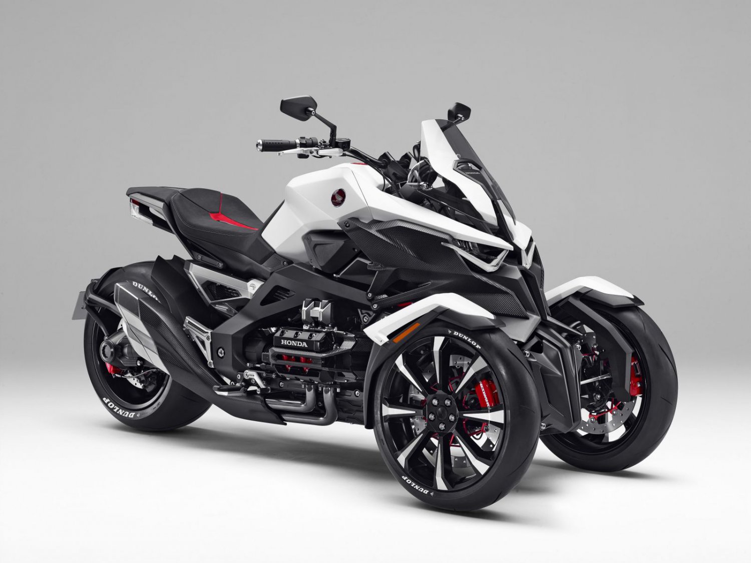 Honda Neowing tilting three-wheeled hybrid concept bike