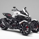 Honda Neowing tilting three-wheeled hybrid concept bike