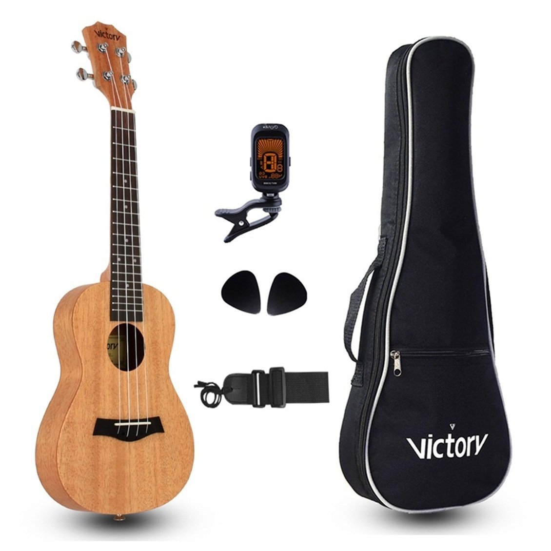VIVICTORY concert Ukulele 23 Mahogany Aquila String Beginner Kit