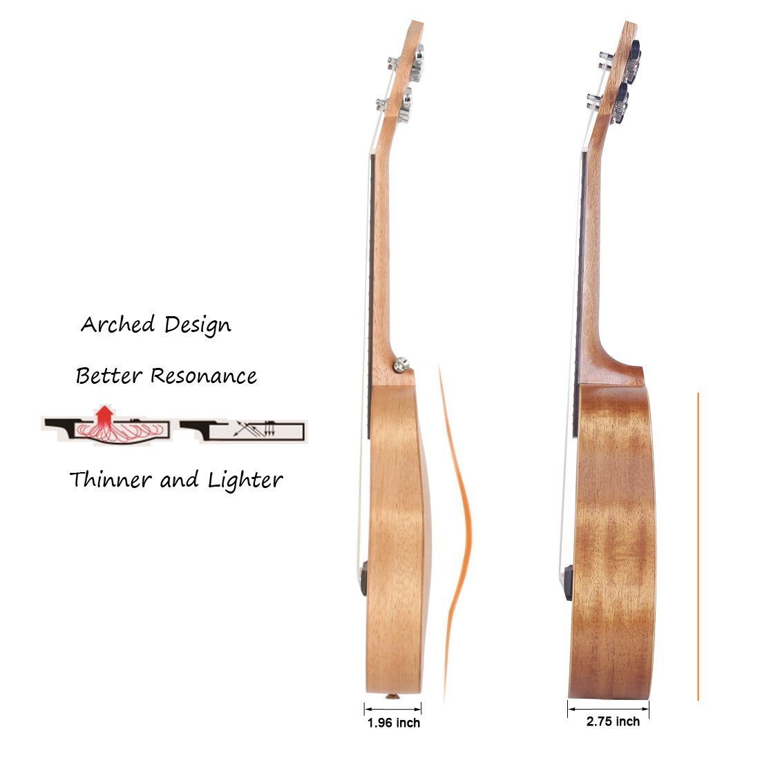 VIVICTORY concert Ukulele 23 Mahogany Aquila String Beginner Kit