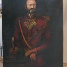 Military officer 100x70 cm oil painting, woodcuts, majestic decorative castles