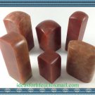 6 Pieces of Chinese Seal Square Oblong Oval Stone Chop Stamp