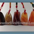 Five Pieces of Agate Key Chain Necklace Pendant Chinese Seal Chop Stamp