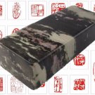 Chinese Seal Peach Flower Jade Gift Stamper Chop