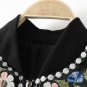 Scandinavian Royal Black Embroidered Jacket