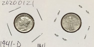 1941-D Silver Mercury Dime  2020121
