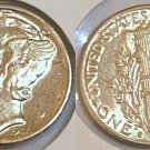 1944-D Silver Mercury Dime- AU details. 20230053 1944-D Silver Mercury Dime- AU details. 20230053