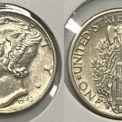 1943-S Silver Mercury Dime - AU details. 20230050 1943-S Silver Mercury Dime - AU details. 20230050