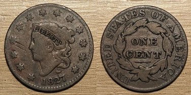 1827 Coronet Head Large Cent.    20230034