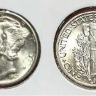 1941 D US Mercury SILVER Dime! "FSB" 20230007