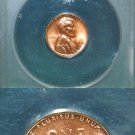1956 P Lincoln Cent MS65 RED ANACS Unc BU Wheat Penny.     20230017