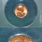 1956 P Lincoln Cent MS65 RED ANACS Unc BU Wheat Penny.     20230017