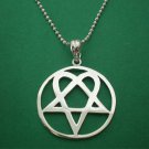 Silver Heartagram Necklace