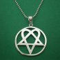Silver Heartagram Necklace
