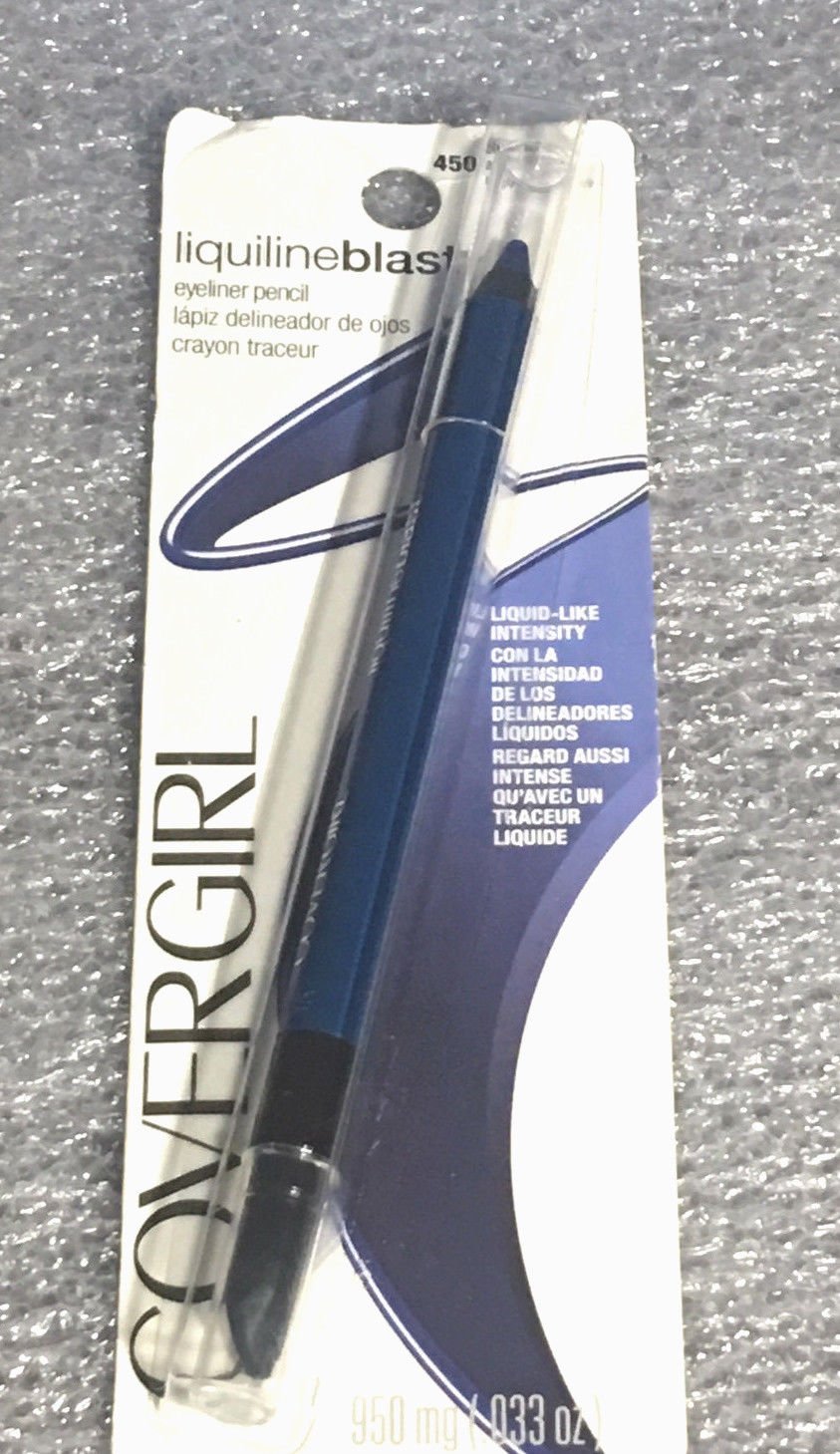 Covergirl Liquiline Blast Eyeliner Pencil with Smudger 450 Blue Bloom